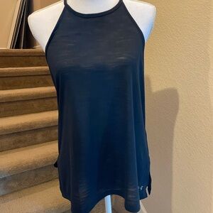 Under Armour Black Asymmetrical Sleeveless Tank Top